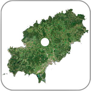 Location map of the property in Ibiza